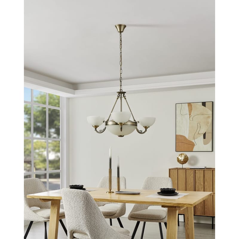 Taklampa Savoy med 3 Lampor - 74 cm - Belysning - Inomhusbelysning & lampor - Taklampor & takbelysning - Kristallkrona & takkrona