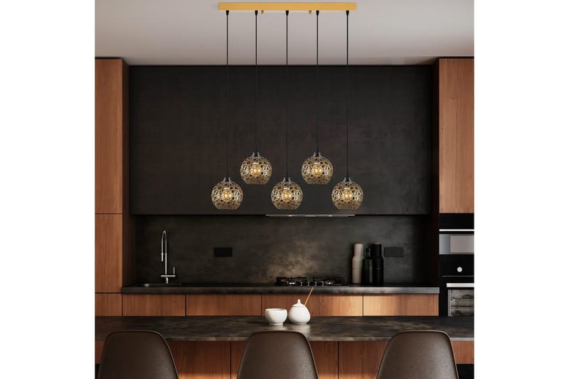 Taklampa Silen trippel guld - Guld - Belysning - Inomhusbelysning & lampor - Taklampor & takbelysning - Kökslampa & pendellampa