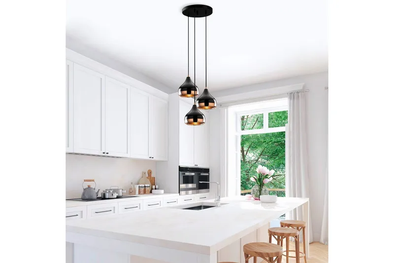 Taklampa Sood Koppar / Svart - Koppar / Svart - Belysning - Inomhusbelysning & lampor - Taklampor & takbelysning - Kökslampa & pendellampa