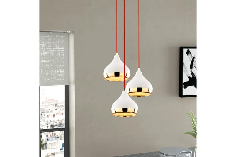 Taklampa Sood Vit / Röd / Rany - Vit / Röd / Rany - Belysning - Inomhusbelysning & lampor - Taklampor & takbelysning - Kökslampa & pendellampa
