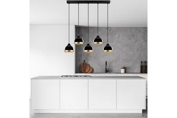 Taklampa Soodni Fem Horisontell Svart - Svart - Belysning - Inomhusbelysning & lampor - Taklampor & takbelysning - Kökslampa & pendellampa