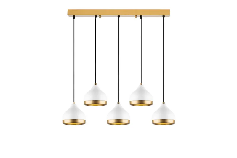 Taklampa Soodni Fem Horisontell Vit, Vit