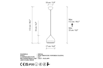 Taklampa Soodni Svart - Svart - Belysning - Inomhusbelysning & lampor - Taklampor & takbelysning - Kökslampa & pendellampa