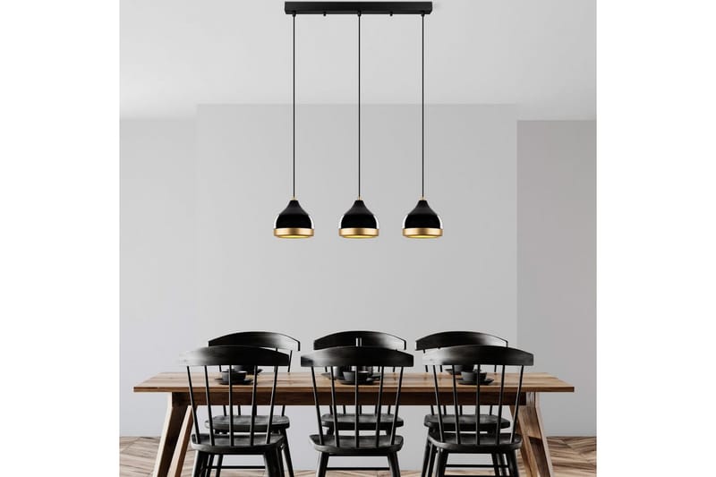 Taklampa Soodni Tre Horisont Svart - Svart - Belysning - Inomhusbelysning & lampor - Taklampor & takbelysning - Kökslampa & pendellampa