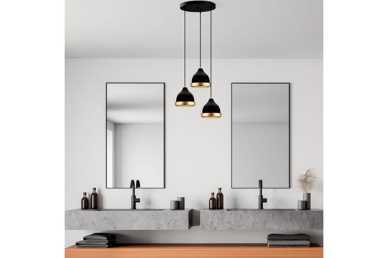 Taklampa Soodni Tre Sufia Svart - Svart - Belysning - Inomhusbelysning & lampor - Taklampor & takbelysning - Kökslampa & pendellampa