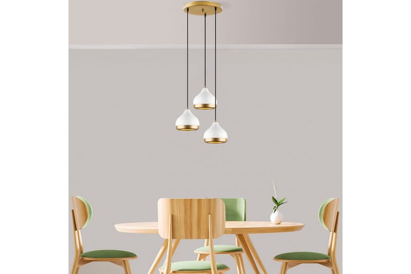 Taklampa Soodni Tre Sufia Vit - Vit - Belysning - Inomhusbelysning & lampor - Taklampor & takbelysning - Kökslampa & pendellampa