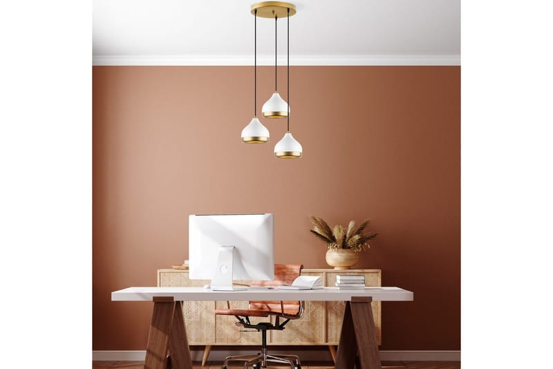 Taklampa Soodni Tre Sufia Vit - Vit - Belysning - Inomhusbelysning & lampor - Taklampor & takbelysning - Kökslampa & pendellampa