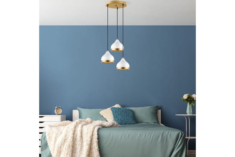 Taklampa Soodni Tre Sufia Vit - Vit - Belysning - Inomhusbelysning & lampor - Taklampor & takbelysning - Kökslampa & pendellampa