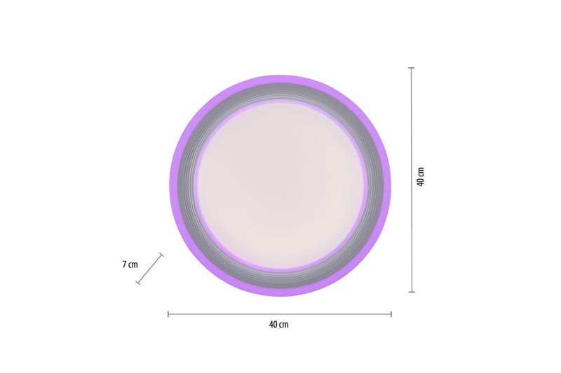 Taklampa Spheric - 40x8,5x40 cm - Belysning - Inomhusbelysning & lampor - Taklampor & takbelysning - Plafond