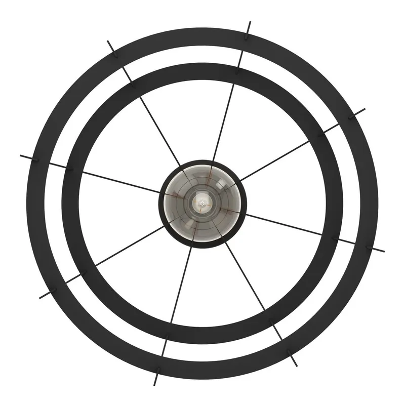 Taklampa Stillington - Svart/Fanér - Belysning - Inomhusbelysning & lampor - Taklampor & takbelysning - Plafond
