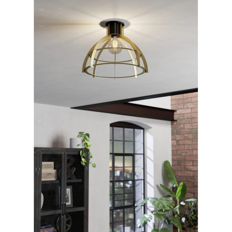 Taklampa Stillington - Svart/Guld - Belysning - Inomhusbelysning & lampor - Taklampor & takbelysning - Plafond