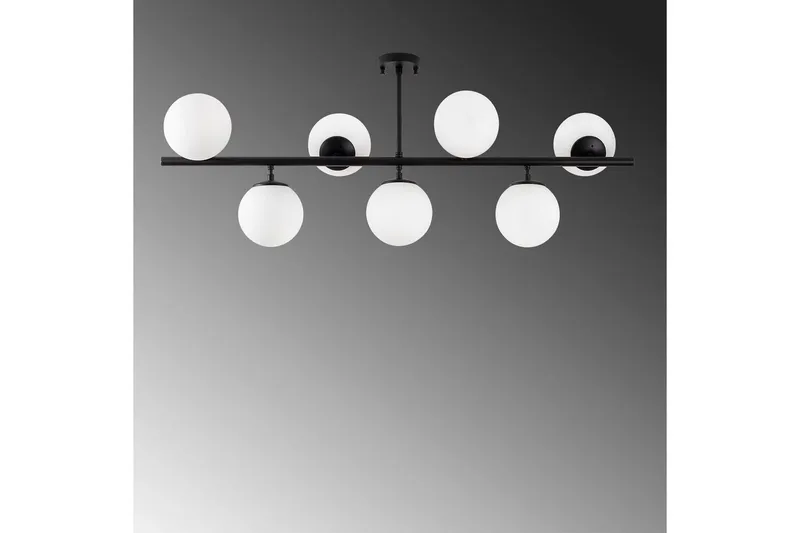 Taklampa Subin Platt Svart / Vit - Svart / Vit - Belysning - Inomhusbelysning & lampor - Taklampor & takbelysning - Kökslampa & pendellampa