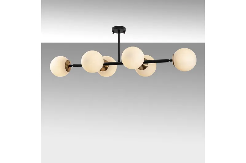 Taklampa Subin Platt Svart / Grädde - Svart / Grädde - Belysning - Inomhusbelysning & lampor - Taklampor & takbelysning - Kökslampa & pendellampa