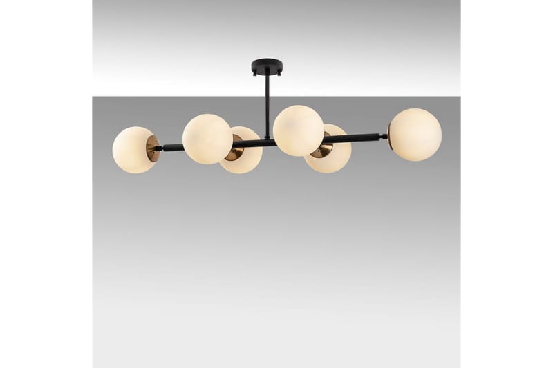 Taklampa Subin Platt Svart / Grädde - Svart / Grädde - Belysning - Inomhusbelysning & lampor - Taklampor & takbelysning - Kökslampa & pendellampa