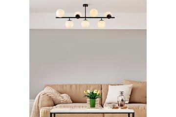Taklampa Subin Platt Svart / Vit - Svart / Vit - Belysning - Inomhusbelysning & lampor - Taklampor & takbelysning - Kökslampa & pendellampa