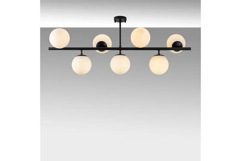 Taklampa Subin Platt Svart / Vit - Svart / Vit - Belysning - Inomhusbelysning & lampor - Taklampor & takbelysning - Kökslampa & pendellampa