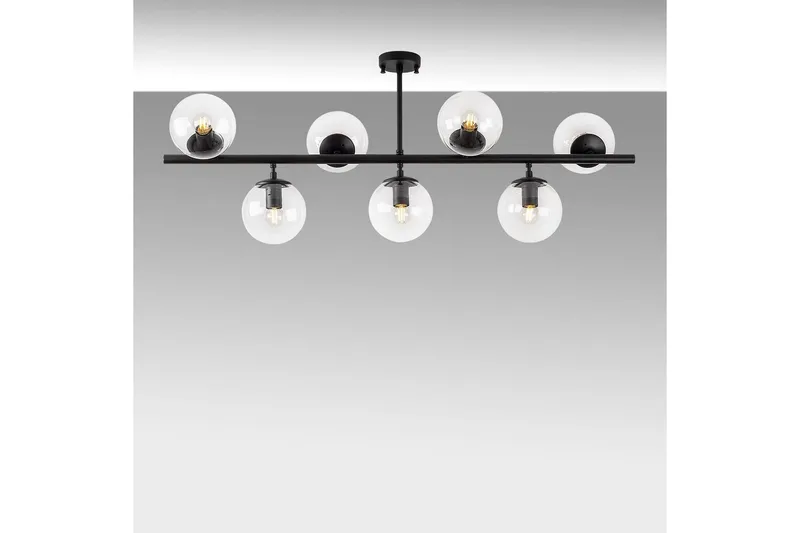 Taklampa Subin Platt Svart / Transparent - Svart / Transparent - Belysning - Inomhusbelysning & lampor - Taklampor & takbelysning - Plafond