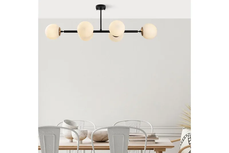 Taklampa Subin Platt Svart / Grädde - Svart / Grädde - Belysning - Inomhusbelysning & lampor - Taklampor & takbelysning - Kökslampa & pendellampa