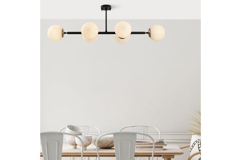 Taklampa Subin Platt Svart / Grädde - Svart / Grädde - Belysning - Inomhusbelysning & lampor - Taklampor & takbelysning - Kökslampa & pendellampa