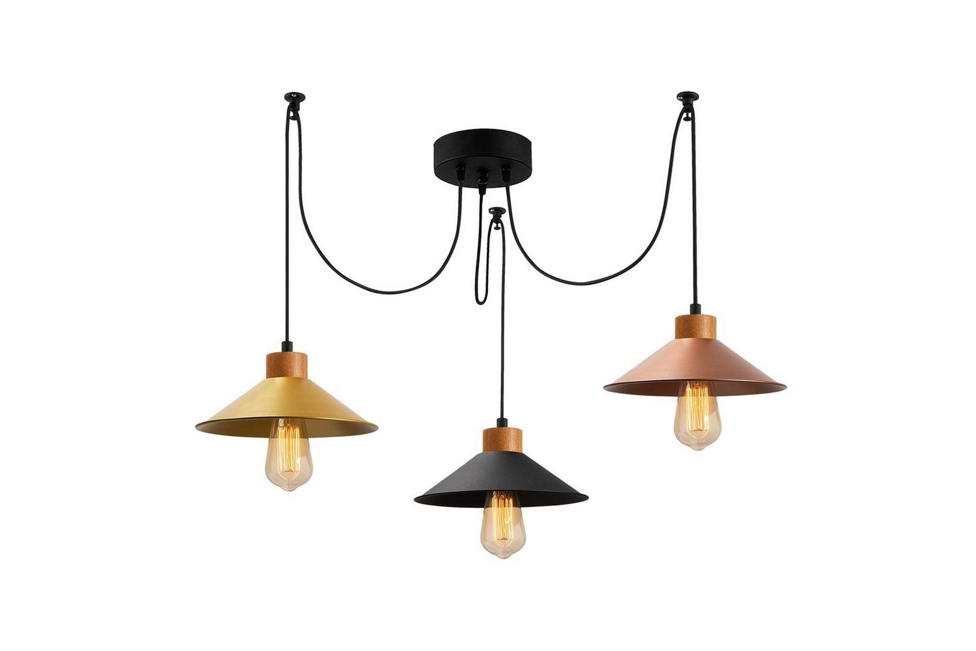 Taklampa Sudalwani Koppar / Svart / Rany - Koppar / Svart / Rany