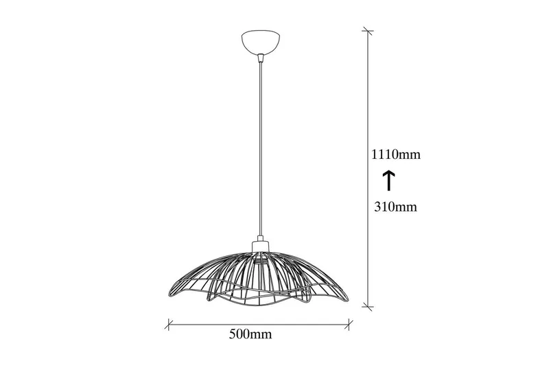 Taklampa Sudaskey Svart - Svart - Belysning - Inomhusbelysning & lampor - Taklampor & takbelysning - Kökslampa & pendellampa