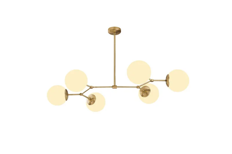 Taklampa Sudatoor Fibran Gul / Vit, Gul / Vit