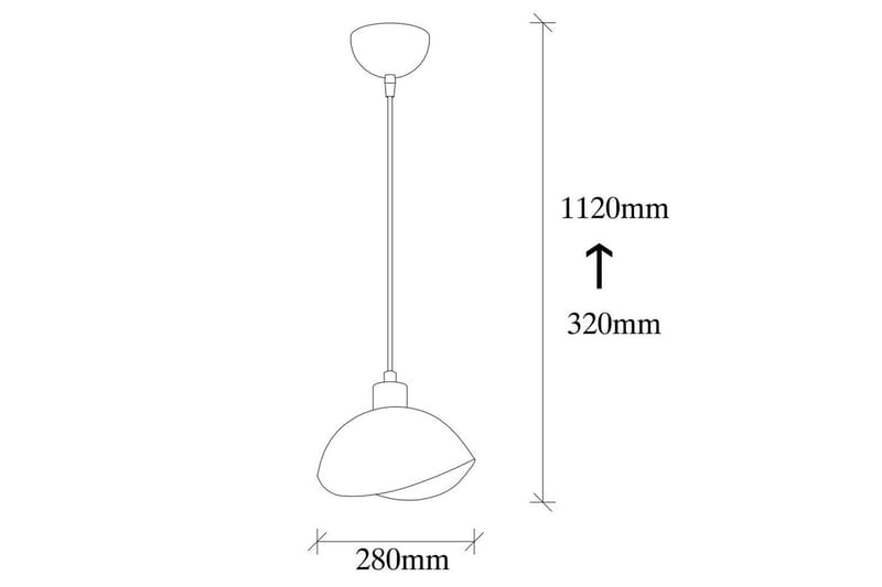 Taklampa Sugana Aesthetics Svart - Svart - Belysning - Inomhusbelysning & lampor - Taklampor & takbelysning - Kökslampa & pendellampa