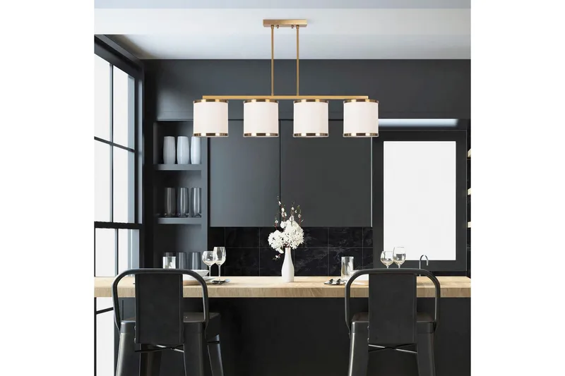 Taklampa Talra Vintage Horizontal - Guld - Belysning - Inomhusbelysning & lampor - Taklampor & takbelysning - Kökslampa & pendellampa