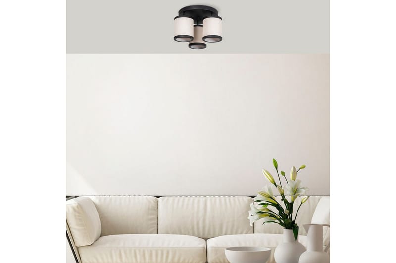 Taklampa Talrayo Svart / Vit - Svart / Vit - Belysning - Inomhusbelysning & lampor - Taklampor & takbelysning - Plafond
