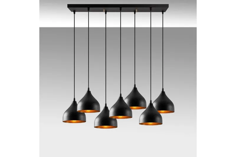 Taklampa Thela Seven Svart - Svart - Belysning - Inomhusbelysning & lampor - Taklampor & takbelysning - Kökslampa & pendellampa