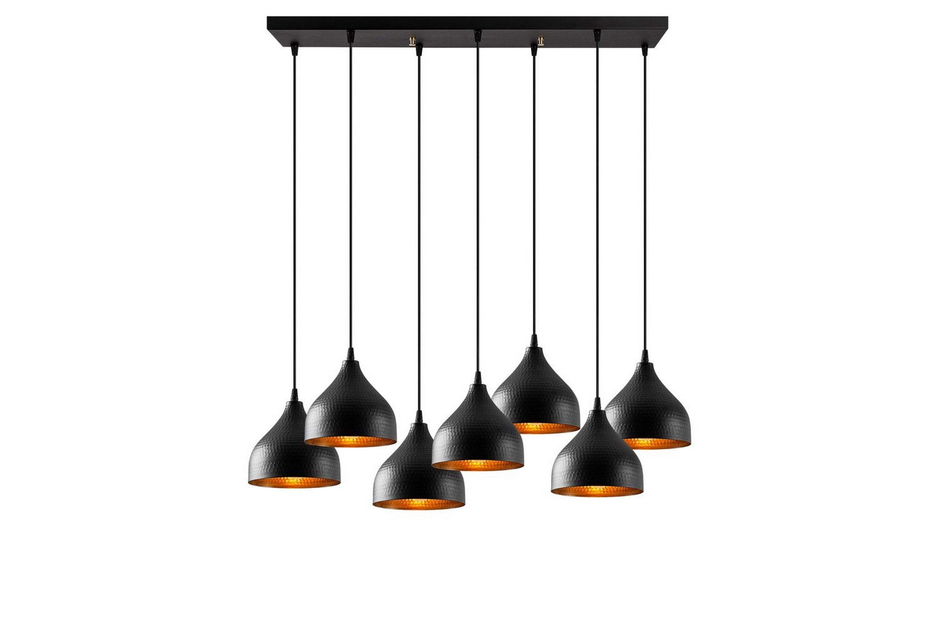 Taklampa Thela Seven Svart - Svart