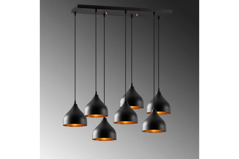 Taklampa Thela Seven Svart - Svart - Belysning - Inomhusbelysning & lampor - Taklampor & takbelysning - Kökslampa & pendellampa