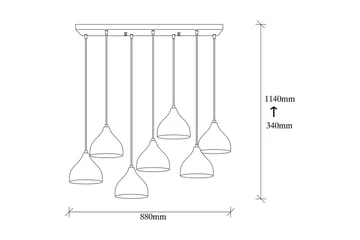 Taklampa Thela Seven Svart - Svart - Belysning - Inomhusbelysning & lampor - Taklampor & takbelysning - Kökslampa & pendellampa
