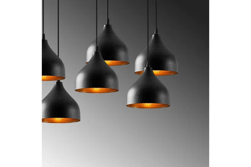 Taklampa Thela Seven Svart - Svart - Belysning - Inomhusbelysning & lampor - Taklampor & takbelysning - Kökslampa & pendellampa