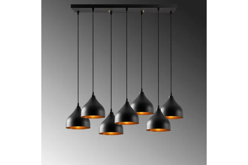 Taklampa Thela Seven Svart - Svart - Belysning - Inomhusbelysning & lampor - Taklampor & takbelysning - Kökslampa & pendellampa