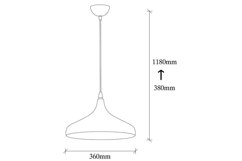 Taklampa Thela Sudarge Svart - Svart - Belysning - Inomhusbelysning & lampor - Taklampor & takbelysning - Kökslampa & pendellampa
