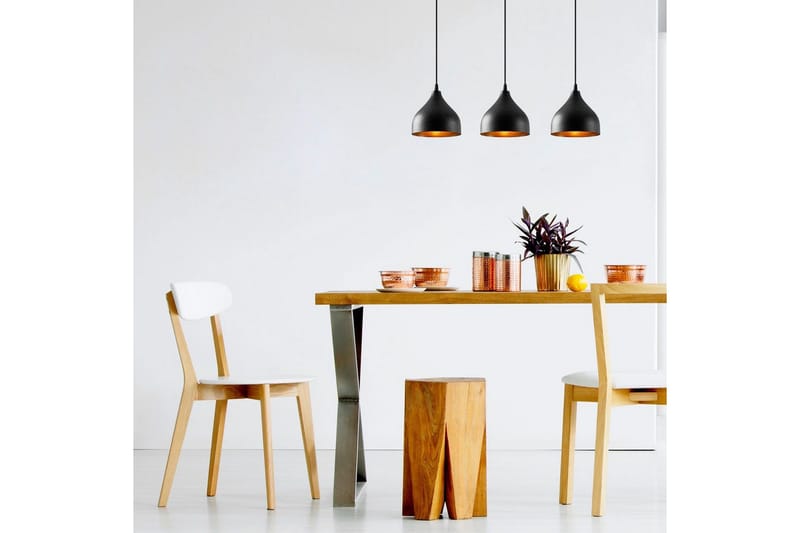 Taklampa Thela Triple Svart - Svart - Belysning - Inomhusbelysning & lampor - Taklampor & takbelysning - Kökslampa & pendellampa