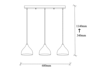 Taklampa Thela Triple Svart - Svart - Belysning - Inomhusbelysning & lampor - Taklampor & takbelysning - Kökslampa & pendellampa