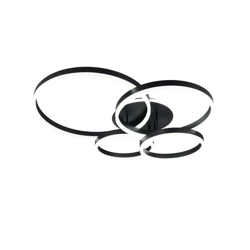 Taklampa TRIO Drake - Mattsvart - Belysning - Inomhusbelysning & lampor - Taklampor & takbelysning - Plafond