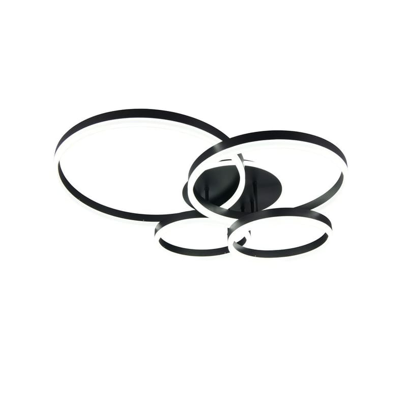 Taklampa TRIO Drake - Mattsvart - Belysning - Inomhusbelysning & lampor - Taklampor & takbelysning - Plafond