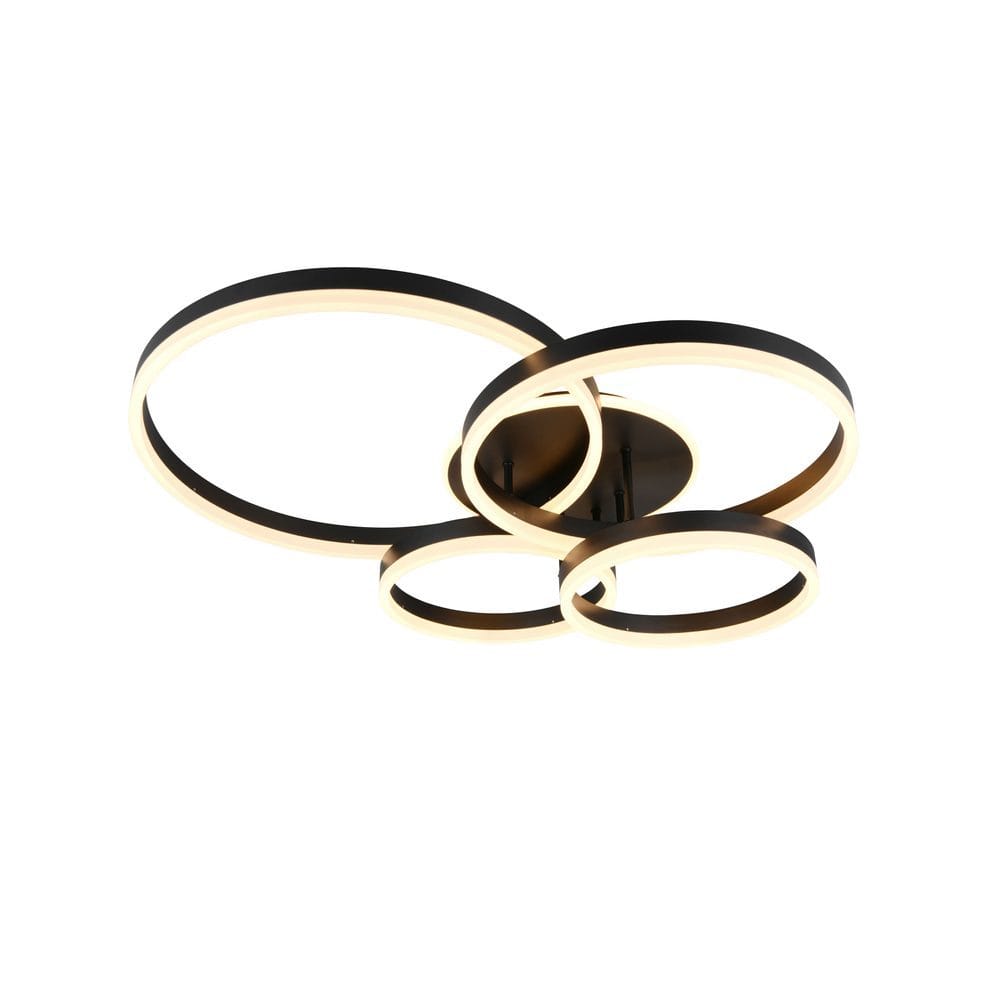 Taklampa TRIO Drake - Mattsvart