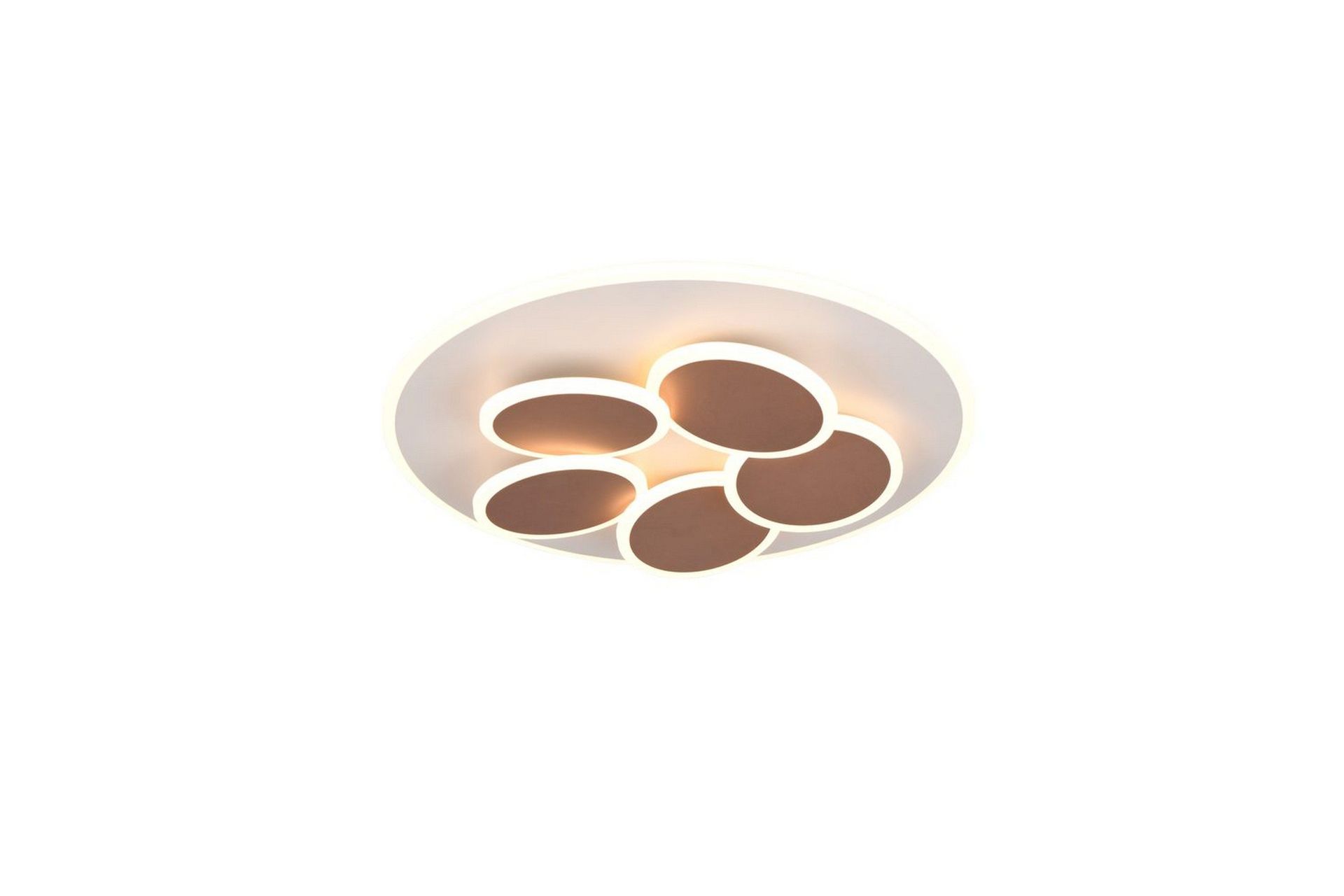 Taklampa TRIO Mandala Varm grå/kaffebrun - Varm grå/kaffebrun