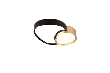 Taklampa TRIO Rise 43 cm, Svart/guld - 43 cm, Svart/guld - Belysning - Inomhusbelysning & lampor - Taklampor & takbelysning - Plafond