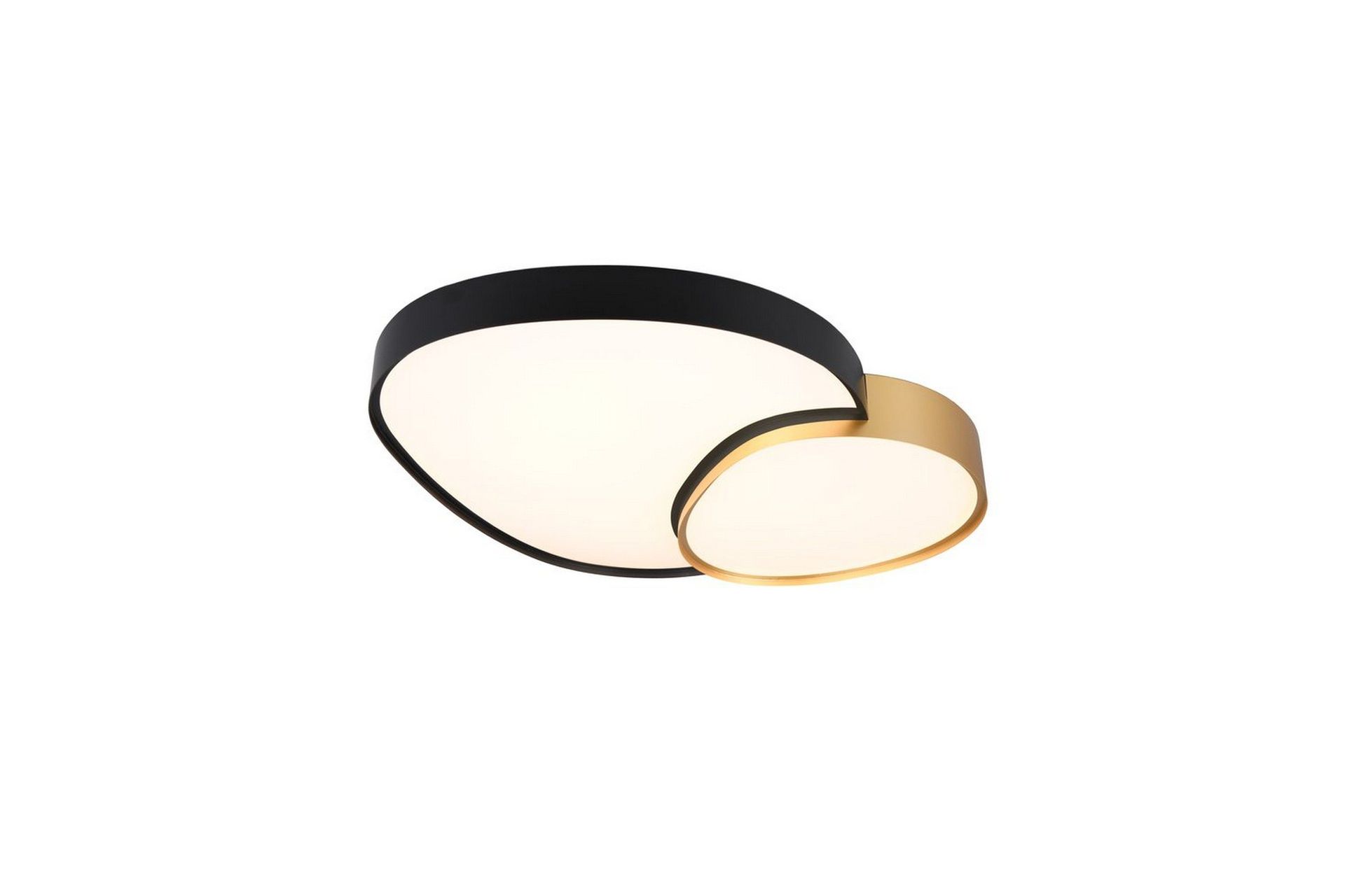 Taklampa TRIO Rise 77 cm, Svart/guld - 77 cm, Svart/guld