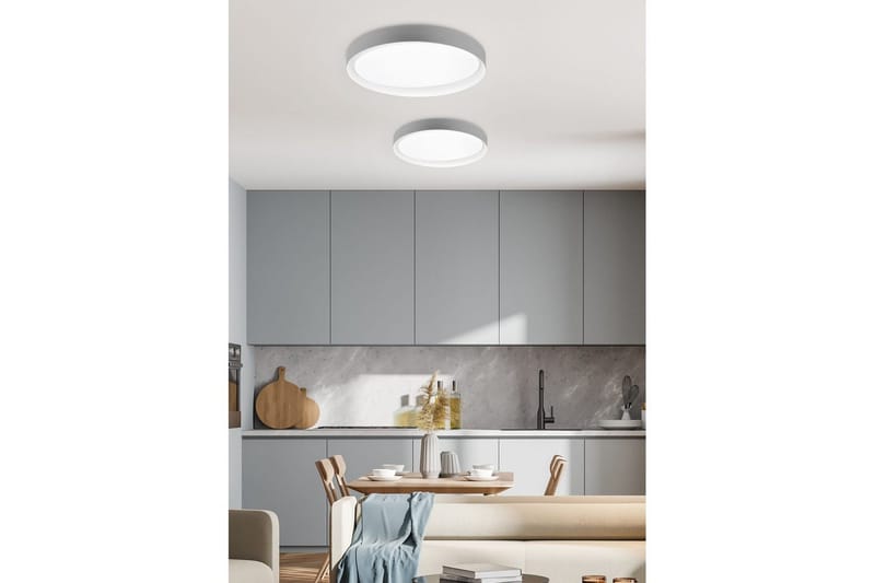 Taklampa TRIO Zeta Grå/vit - Grå/vit - Belysning - Inomhusbelysning & lampor - Taklampor & takbelysning - Plafond