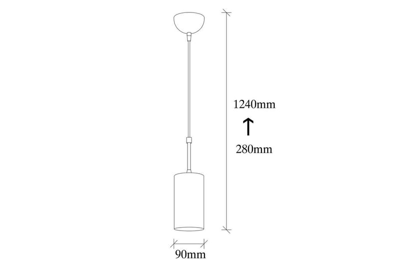 Taklampa Tyrel Rany / Svart Enkeluttag - Enkeluttag - Belysning - Inomhusbelysning & lampor - Taklampor & takbelysning - Kökslampa & pendellampa