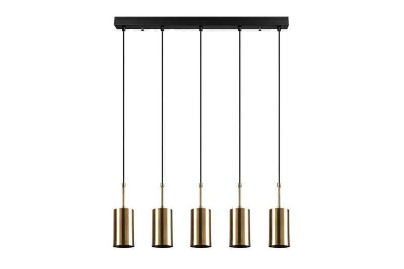 Taklampa Tyrel Rany / Svart Fem Soklar, Fem Soklar