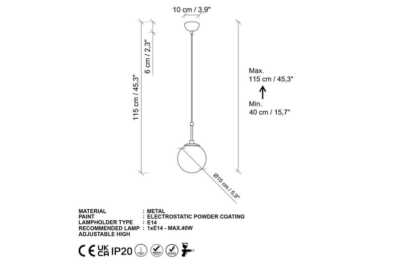 Taklampa Ulwen Rany - Guld - Belysning - Inomhusbelysning & lampor - Taklampor & takbelysning - Kökslampa & pendellampa