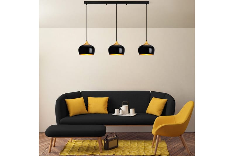 Taklampa Valen Svart - Svart - Belysning - Inomhusbelysning & lampor - Taklampor & takbelysning - Kökslampa & pendellampa