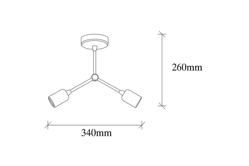 Taklampa Vilsa Vintage - Vintage - Belysning - Inomhusbelysning & lampor - Taklampor & takbelysning - Plafond